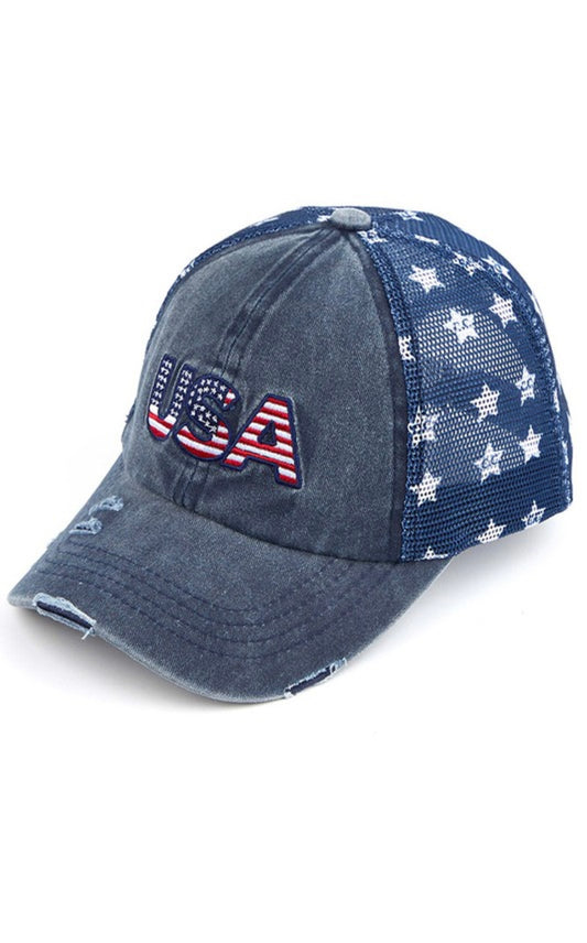 USA Navy Blue Baseball Cap CC Hat